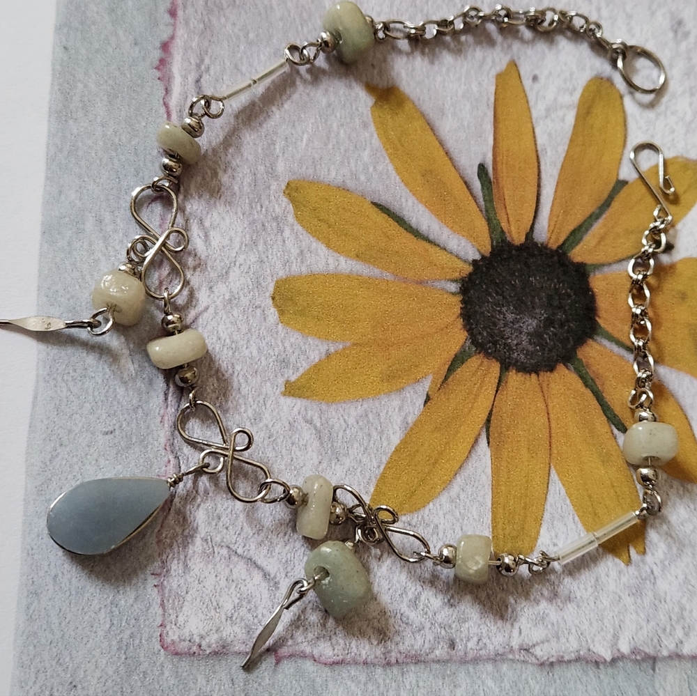 Sterling Wire Wrapped Stone Anklet